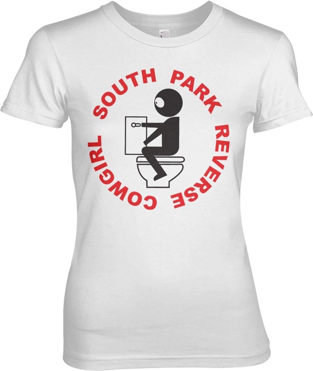 South Park Reverse Cowgirl Girly Tee dames-T-shirt White