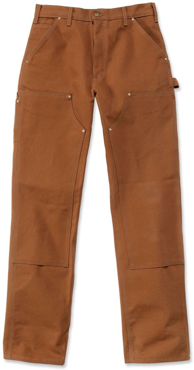 Carhartt Firm Duck Double-Front Work Dungaree Broek Lichtbruin