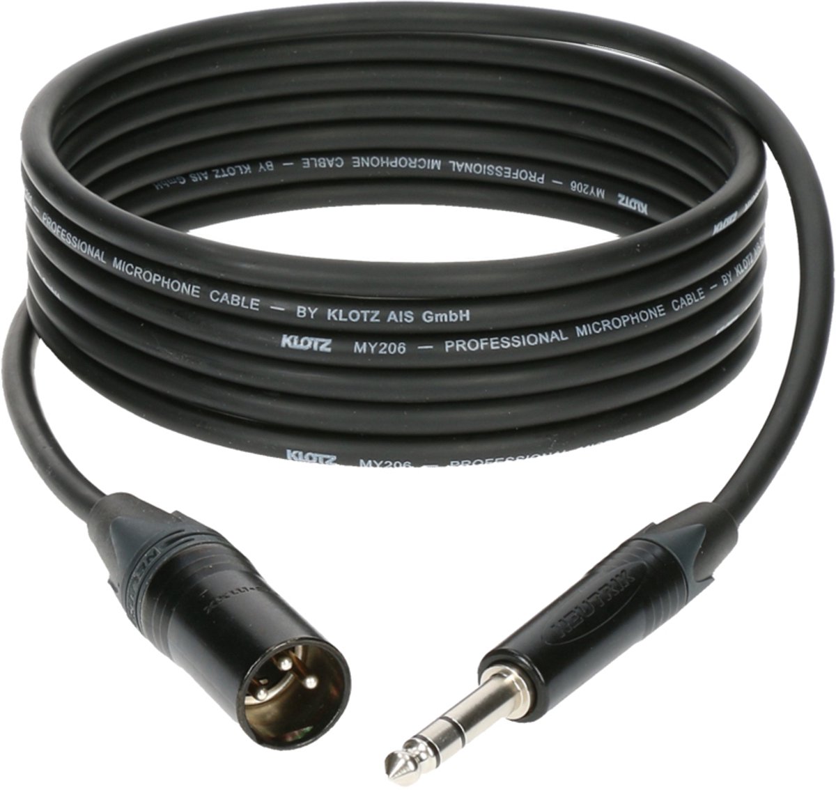 Klotz microkabel 5m XLR male jack sym M1MS1B0500, Neutrik - Microfoonkabel