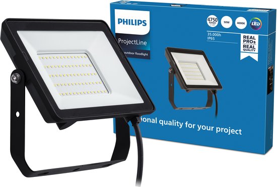 Spot Philips ProjectLine 50W lumière blanche froide - 4000K