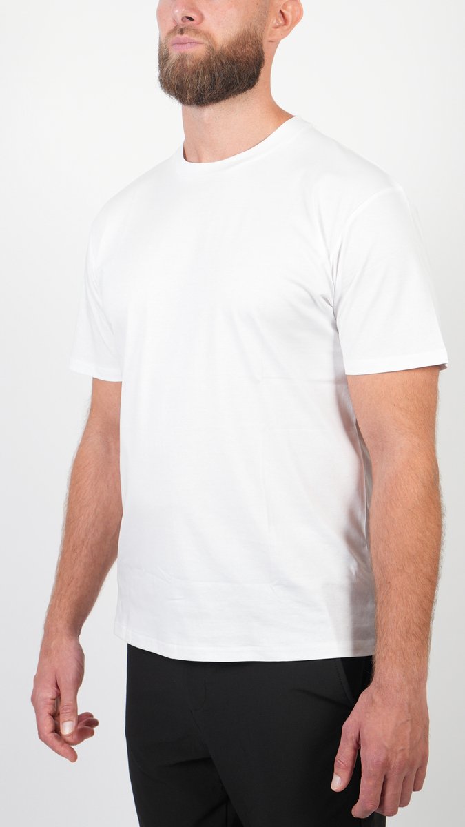 BASKO T-SHIRT - SLIM FIT - WIT - MAAT XXL