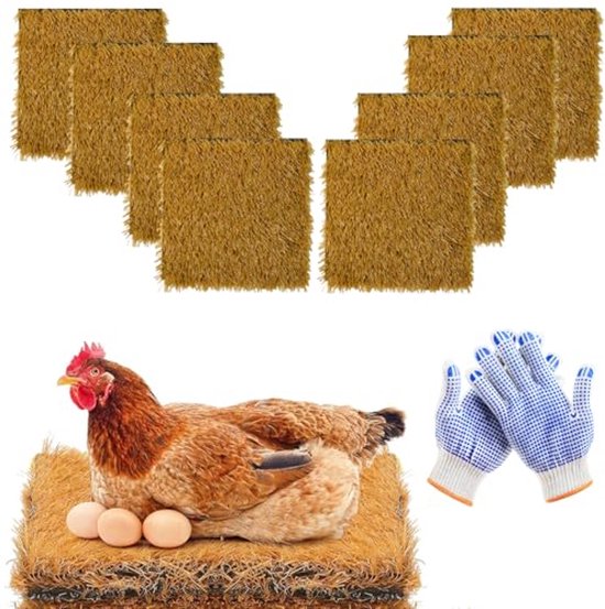 Nestkasten voor Kippen, Plastic Kippennestenbox voor Het Leggen van Eieren - Kippenhok, Kippenhok Essentials, Eenvoudige Montage, Kippenlegboxen voor Grote of Kleine Kippen