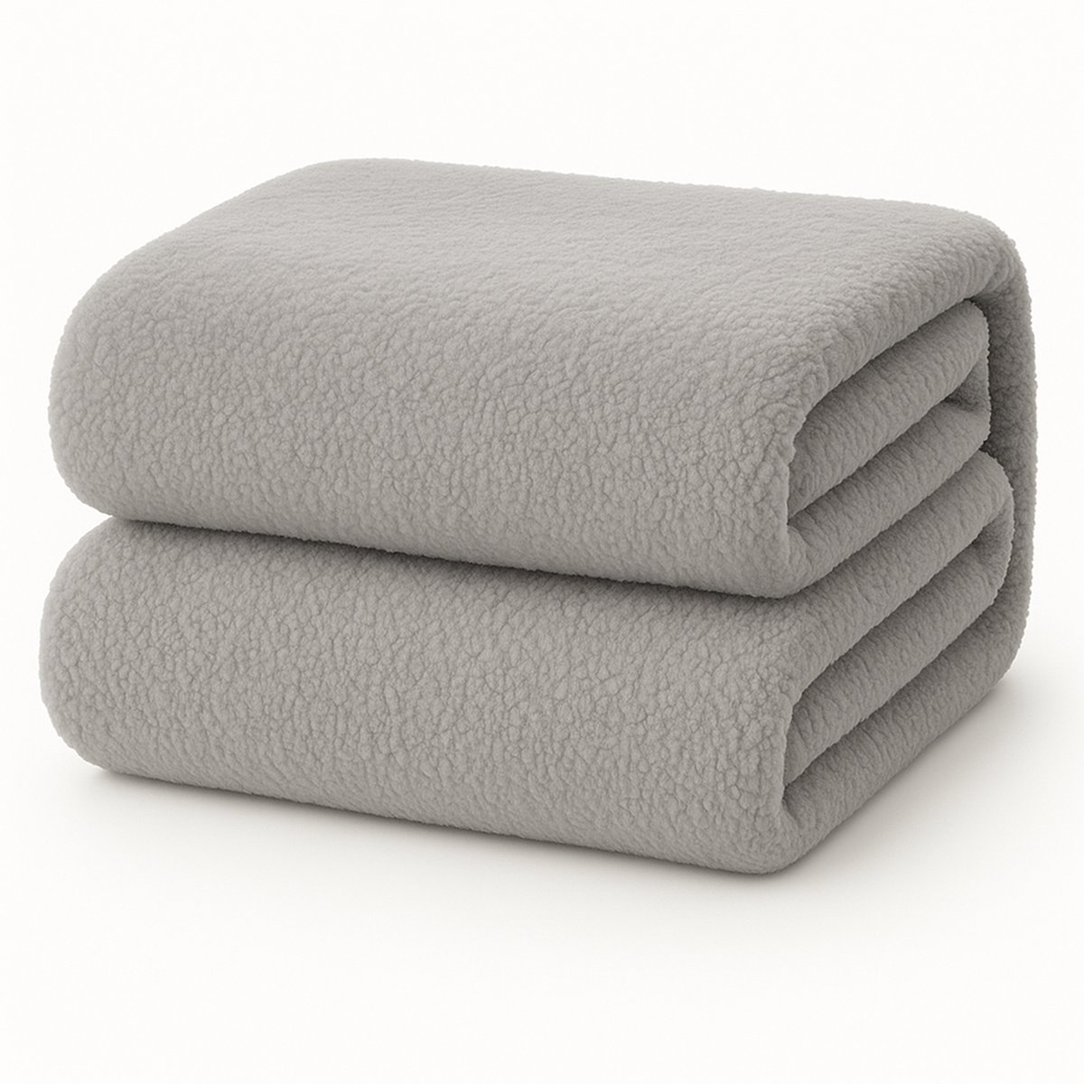 Decoware Teddy Fleece Hoeslaken 180x200 cm - Grijs - Warm & Extra Zacht - Matrashoogte tot 30 cm