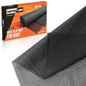 Tapis antidérapant multifonctionnel 120 x 100 cm - Adapté à la voiture, au coffre, à la cuisine et aux tiroirs - Sous-couche en mousse douce - Noir