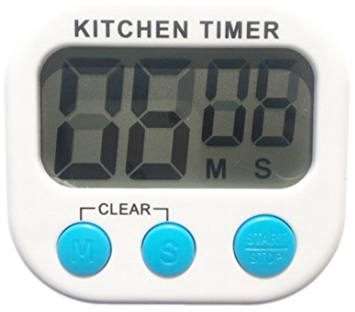 Digitale Keukentimer met Grote Cijfers en Luid Alarm - Set van 2