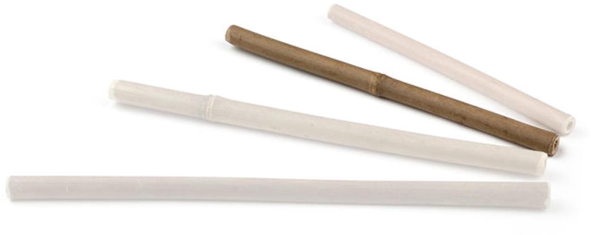 Bamboe Drinkrietjes 10/18 cm – Doos van 25 stuks