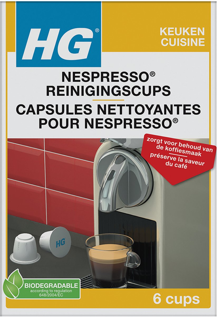 Reinigingscups Nespresso machines - HG
