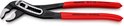 Knipex Alligator waterpomptang, gepolijst, 250mm, met rode handvatten.