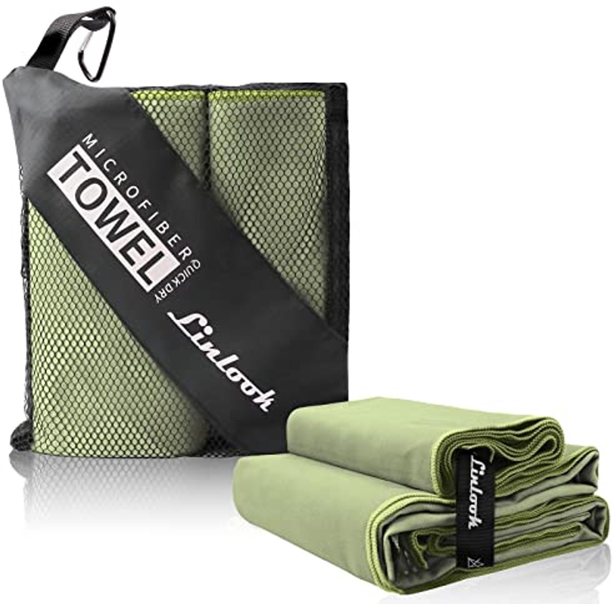 Microvezel Handdoeken 2 Stuks voor Sport, Reizen, Yoga, Camping en Gym