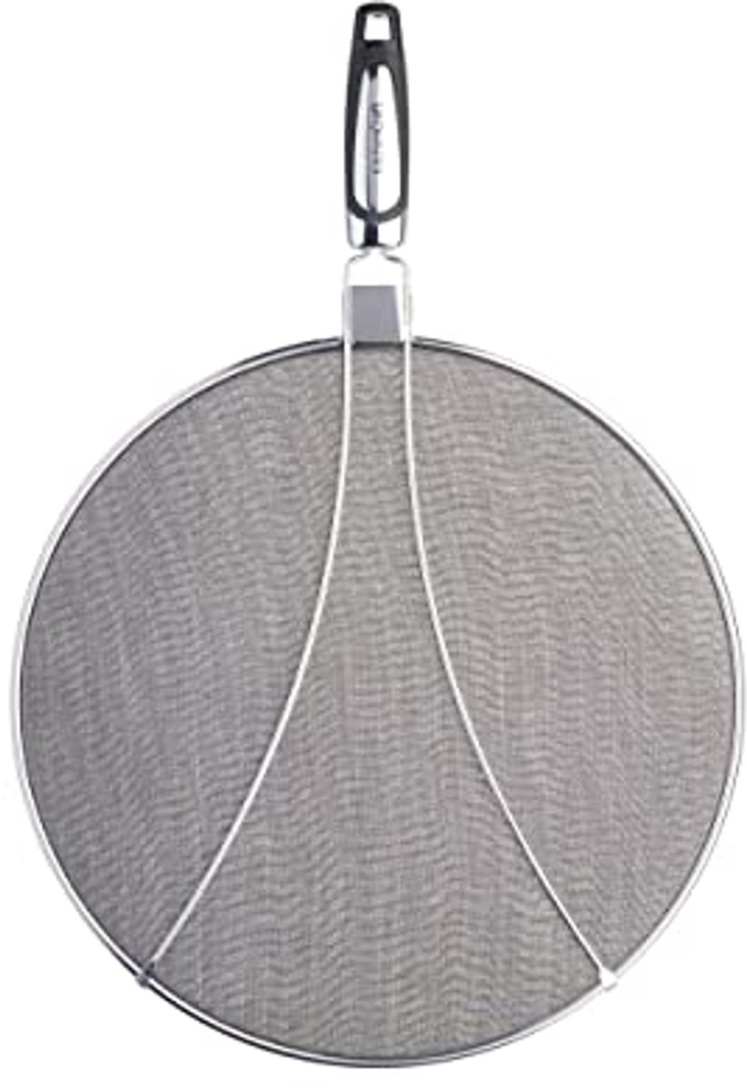Roestvrijstalen Splatter Guard, Geurbestendig en Vaatwasmachinebestendig, 33 cm