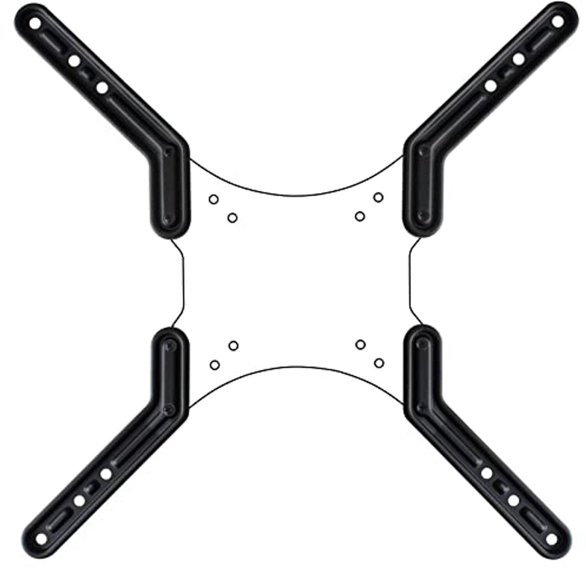 VESA Adapterplaten voor LCD LED OLED Plasma TV - Uitbreiding van VESA 200 naar 300 en 400 - Zwart of Wit