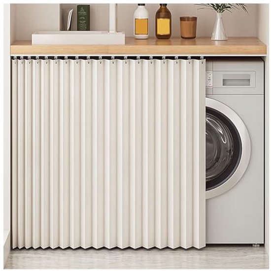 Kastgordijnen voor planken, privacy kastgordijn, stofdichte raamschermen voor keukenberging, boekenkast schoenenrek stofgordijn-07|W 120cm*H 180cm Kastgordijnen voor planken, privacy kastgordijn, stofdichte raamschermen voor keukenberging, boekenkast schoenenrek stofgordijn-07|W 120cm*H 180cm