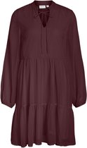 VILA - VIFALIA L/S TIE V-NECK DRESS - Dames - Mini jurken