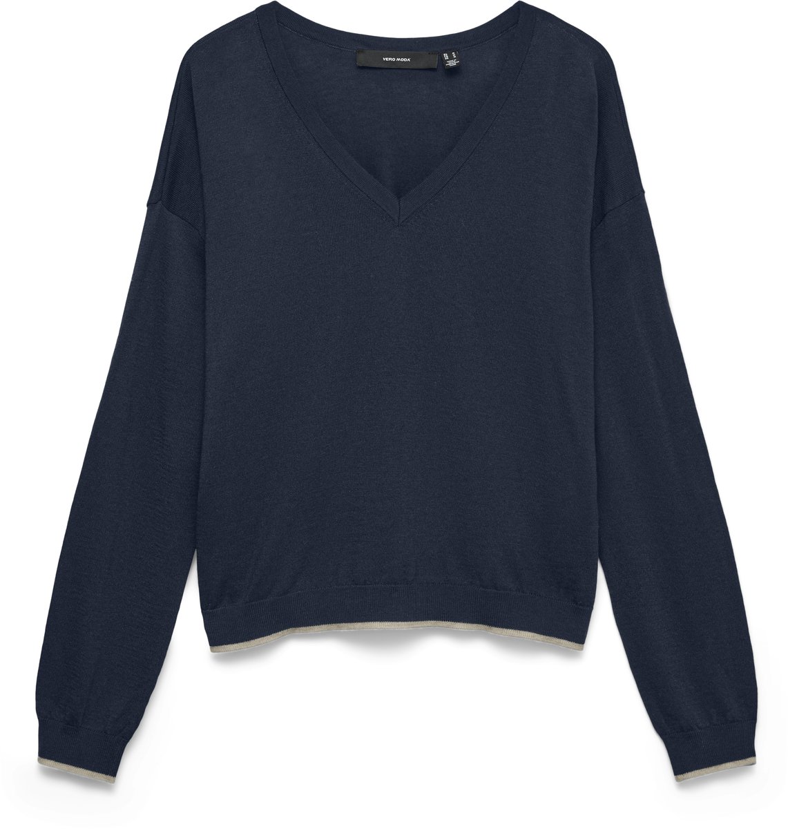 VERO MODA - VMBELLA LS 2 WAY V-NECK PULLOVER NOOS - Dames - Gebreide truien