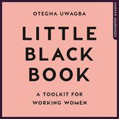 Boekcover met de titel 'LITTLE BLACK BOOK' in grote zwarte letters. Onder de titel staat 'A TOOLKIT FOR WORKING WOMEN'. De achtergrond is zachtroze.