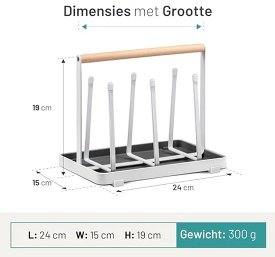 Universele Flessenhouder voor SodaStream - All-in-One Droogstandaard voor Diverse Flessen van Universele — afbeelding 4