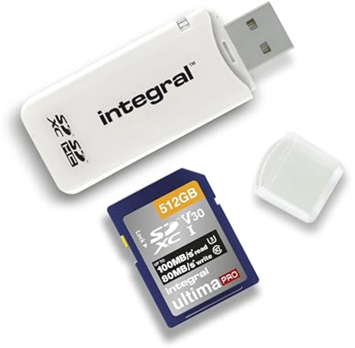 SD Kaartlezer USB 2.0 voor SD, SDHC, SDXC Geheugenkaarten