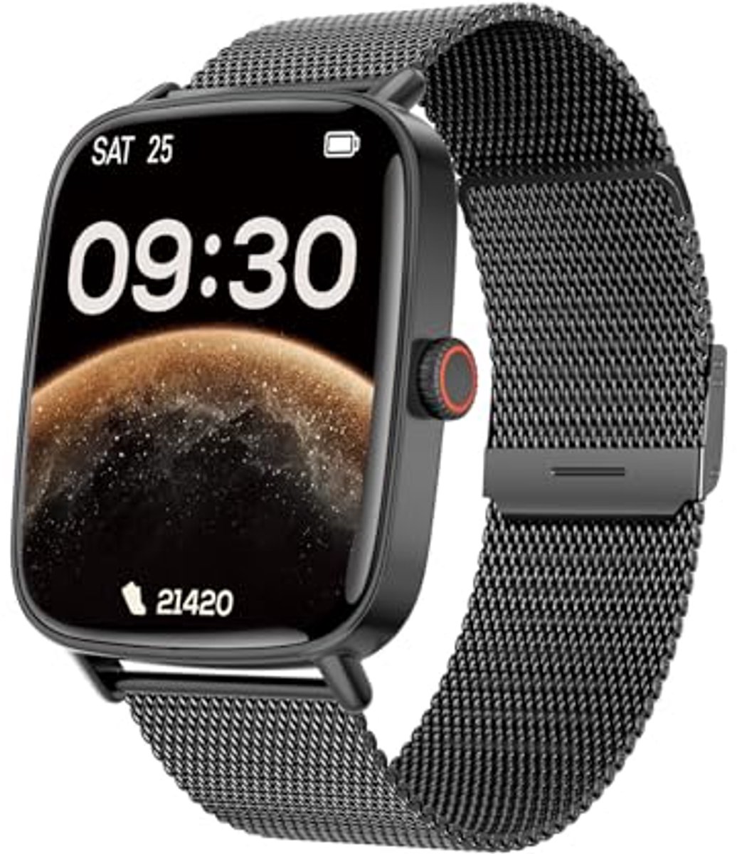 Slimme Horloge voor Dames met Fitness Tracker en Hartslagmeter – IP68 Waterdicht en Geschikt voor Android en iOS