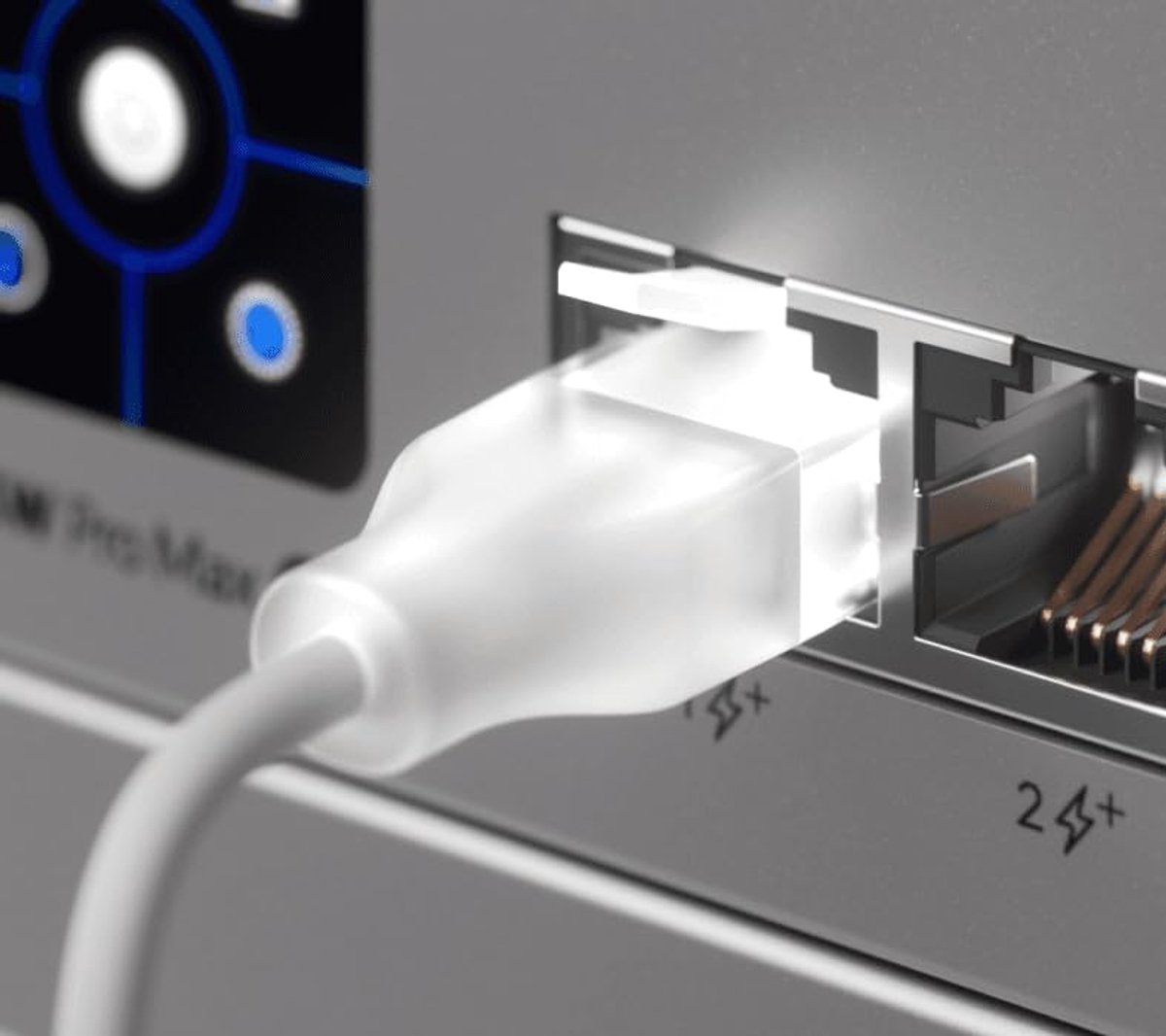 Etherlighting Patch Kabel 1m Cat6 RJ-45 Wit