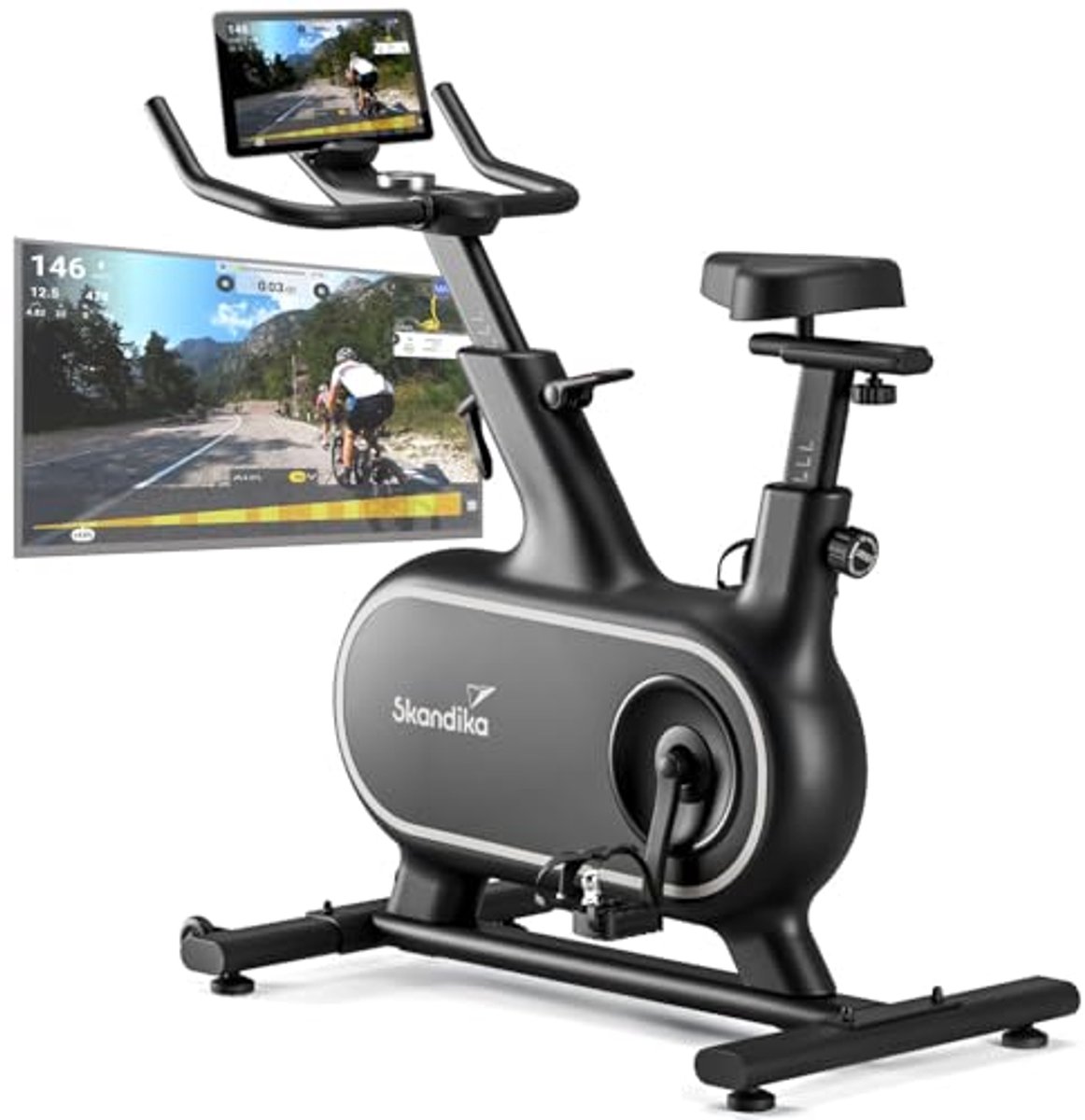 Hometrainer Fiets met 32 Weerstandsniveaus en App-Bediening - Hometrainer - €1.088,80