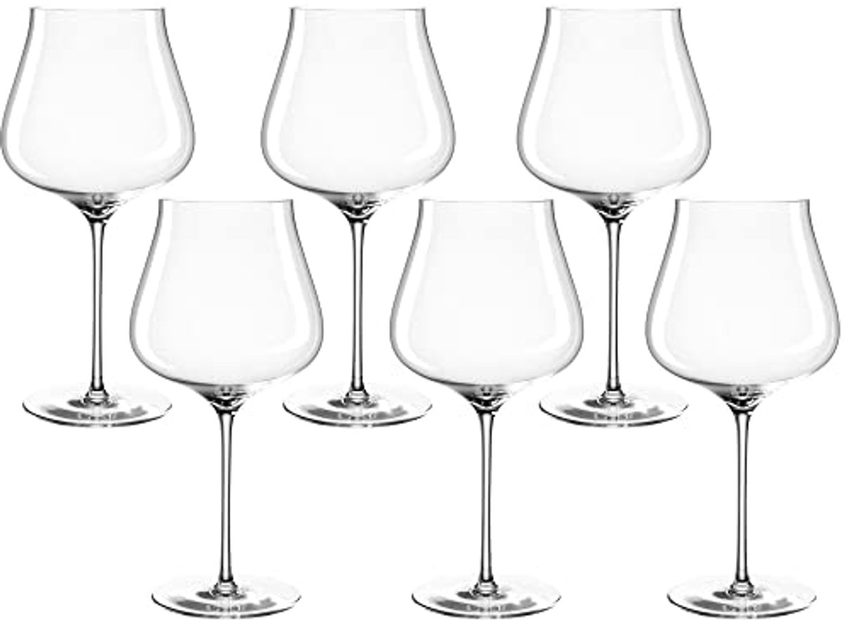 Bourgondisch Glas Set van 6 - 770ml - Stijlvol en Schokbestendig