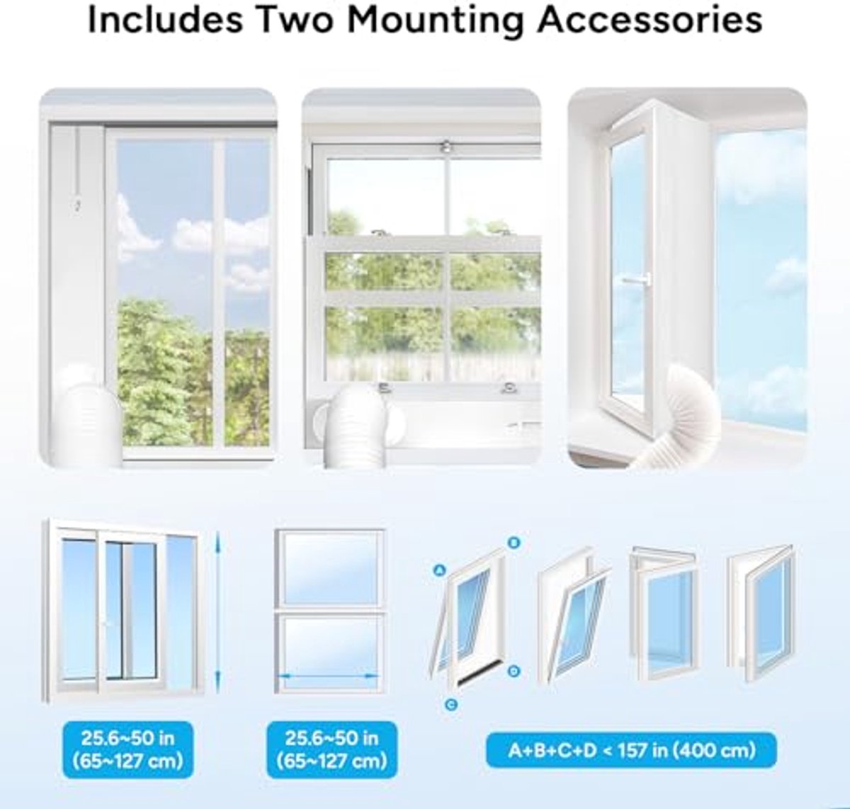 Afbeelding 3 van Mobiele Air Conditioner 9000 BTU - 4 in 1 Koeling,