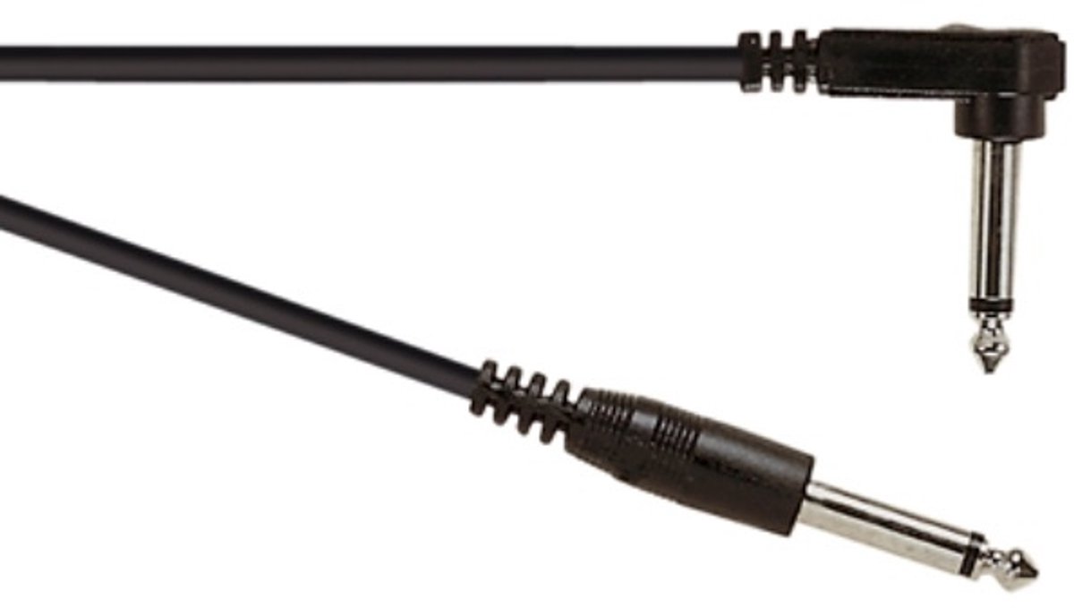 SoundLAB 6,35mm Jack mono audio kabel - haaks - 3 meter