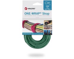 Velcro One-Wrap klittenband kabelbinders 200 x 12mm / groen (25 stuks)