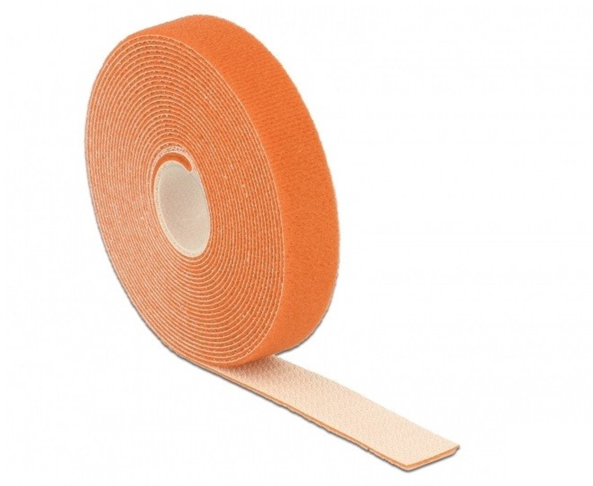 Klittenband rol 20mm / oranje (5 meter)