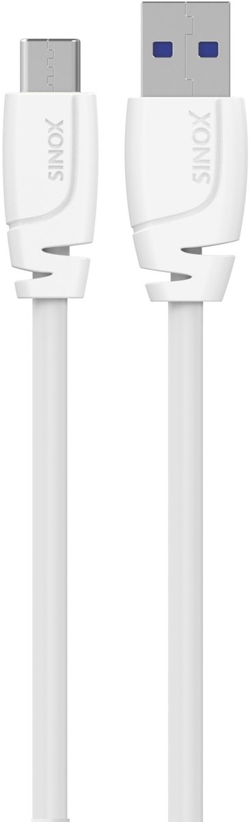 Sinox PRO USB-C - USB-A kabel | USB3.0 | tot 3A | wit | 1 meter