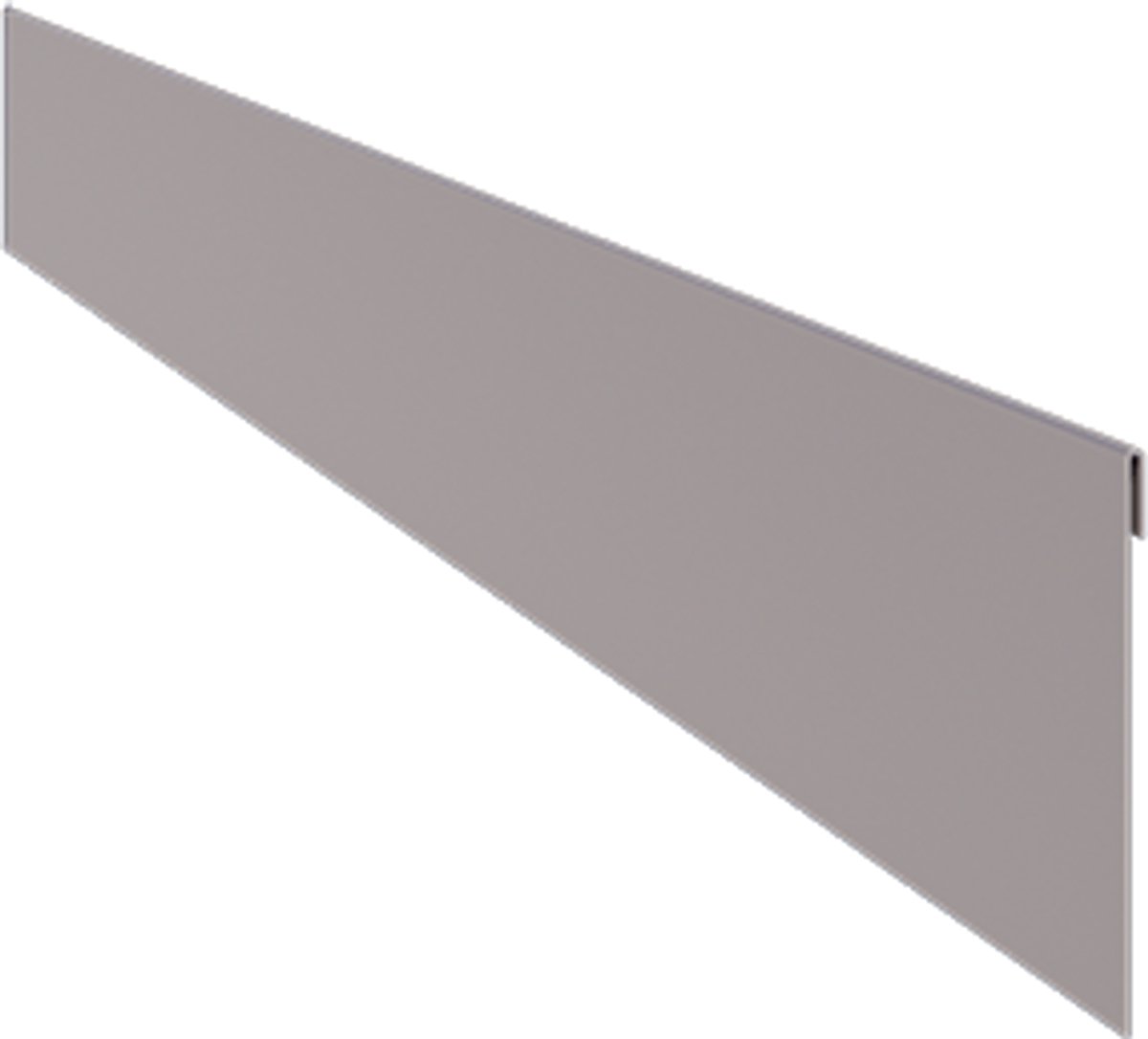 Verzinkt staal borderrand - Geplet - Hoogte 13 cm - 150 cm - Zink kleur - MySteel