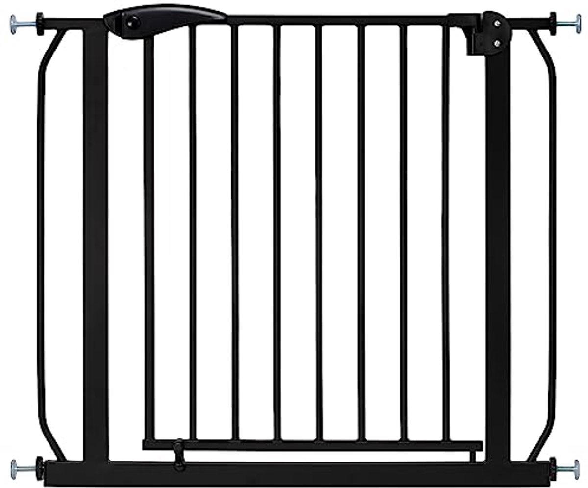 Extra Brede Traphek zonder Boren | Automatisch Sluitend | 90° Stop | Geen Gereedschap Nodig | 160-170 cm | Zwart