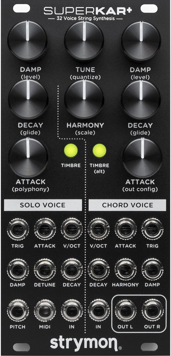 Strymon SuperKar+ - 32-voice Karplus-Strong synth module