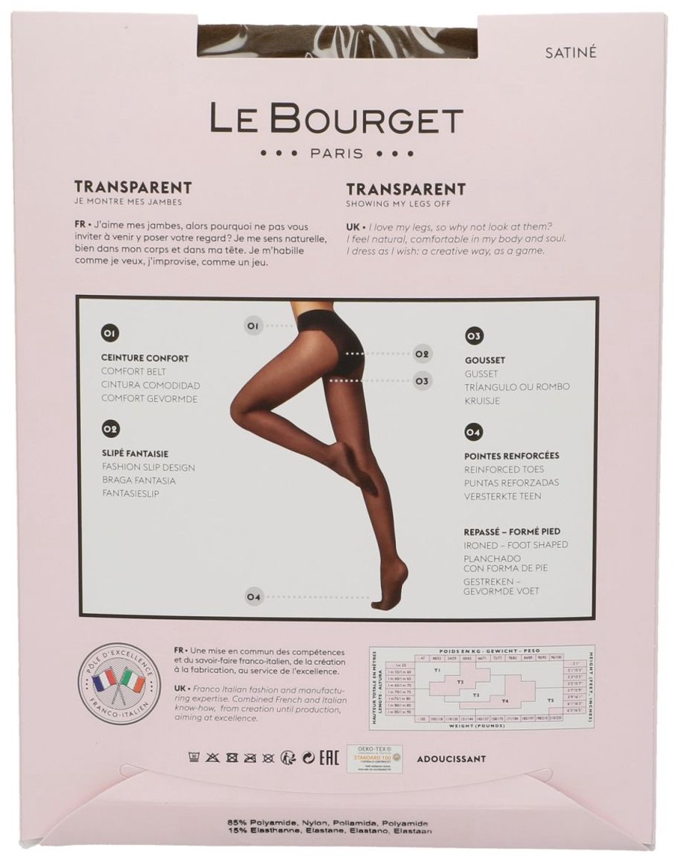 Le Bourget - zwart - pantys /collants - maat XL