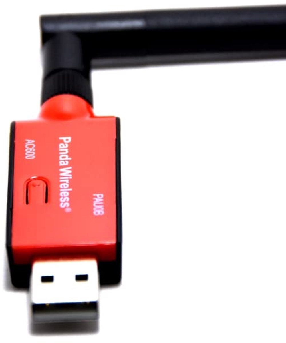 Dual Band Draadloze USB-adapter AC600 met Hoge Versterkingsantenne - Voor Windows en Linux