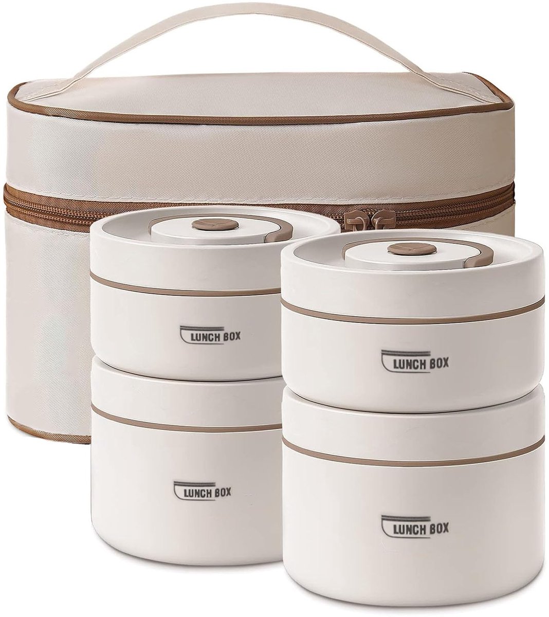 Azomor® thermische lunchbox met lekvrije deksel en bestekset