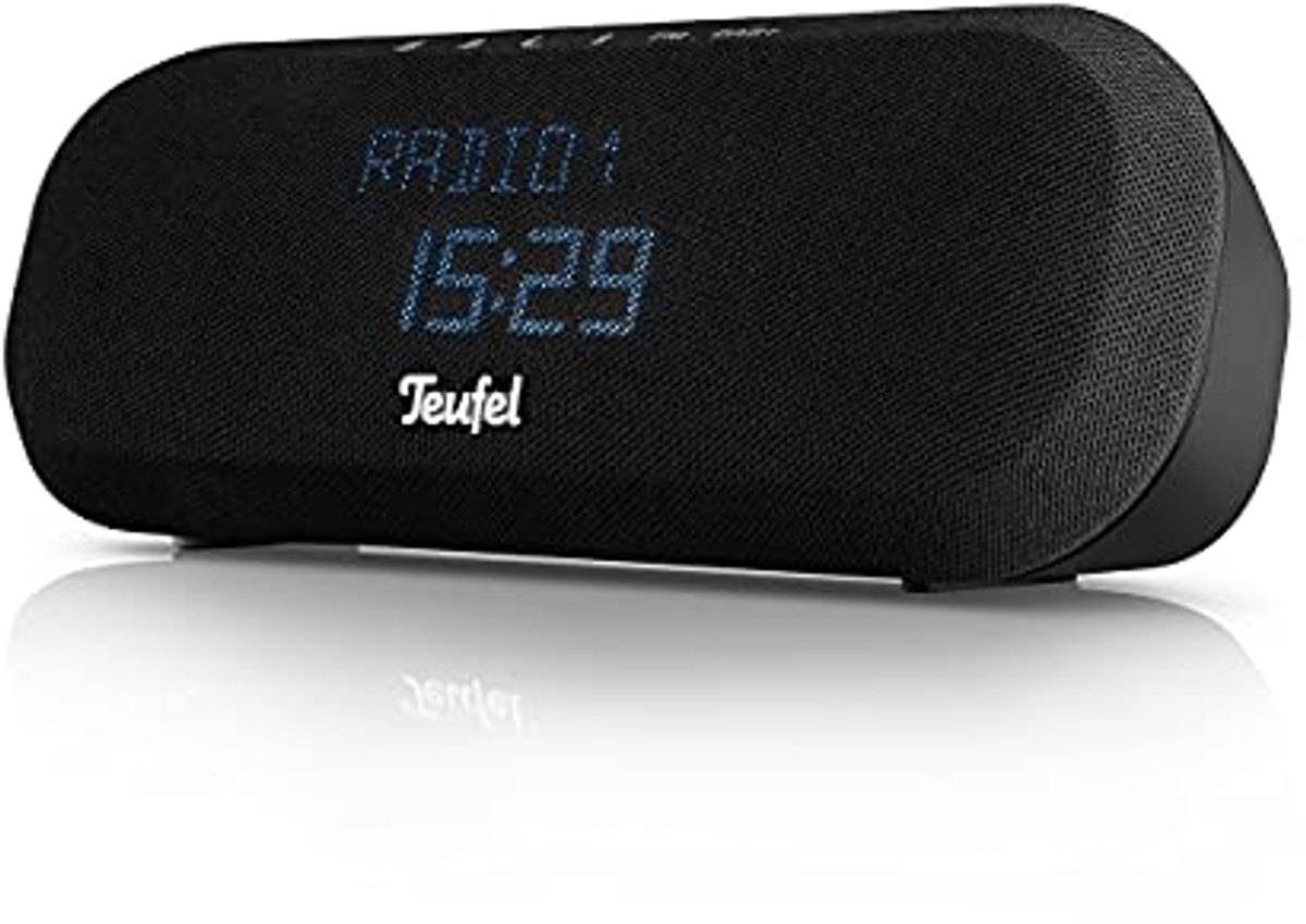 DAB+/FM Alarm Clock Radio met Bluetooth en Oplaadfunctie - Zwart