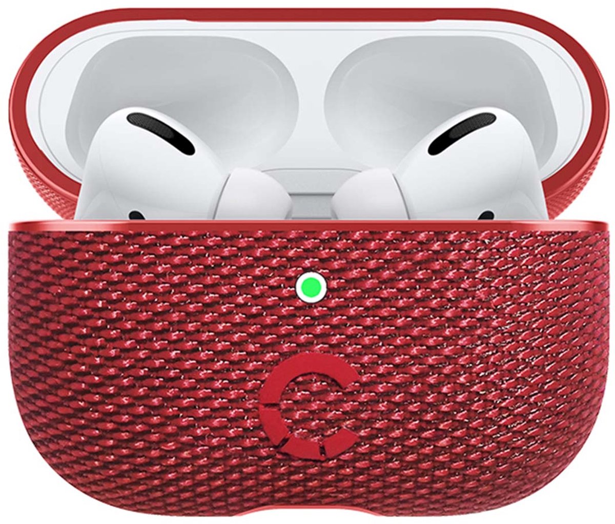 Cygnett, Airpods hoesje voor Airpods Pro Tekview Schokbestendig, Rood