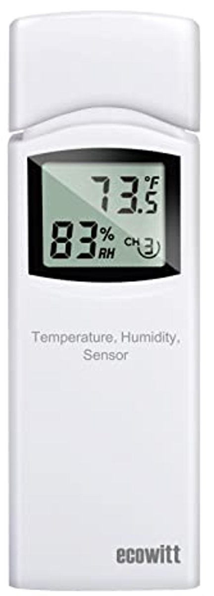 Draadloze Thermometer en Hygrometer - Binnen en Buiten Temperatuur en Vochtigheid Meter met LCD Display en App Besturing