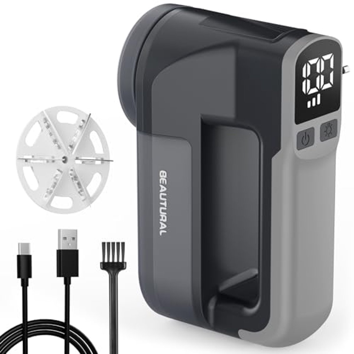 Oplaadbaar Elektronisch Pluisscheerapparaat met 3 Snelheden en 1800 mAh Batterij voor Kleding en Stoffen