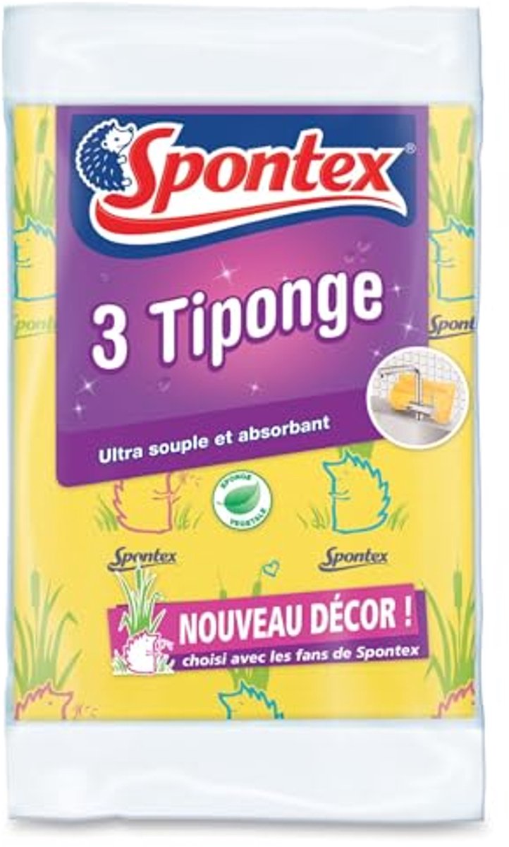 Zachte en absorberende sponzen - Voordeelverpakking 3 stuks