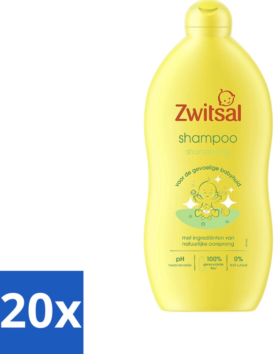 Image of 20 x Zwitsal - Shampoo - Mild - Voor Dagelijks Gebruik - 700 ml - Babyhuid - Babyverzorging - Zwitsal