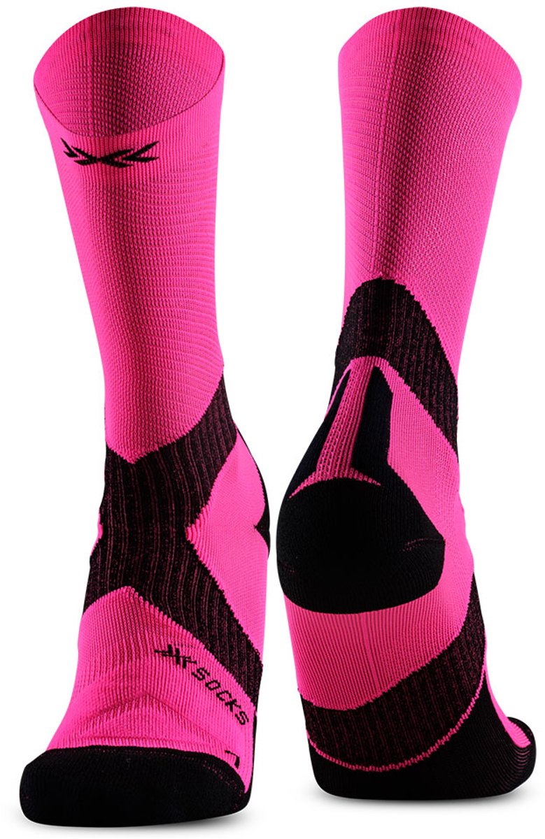X-socks Bike Expert Lange Sokken Roze EU 42-44