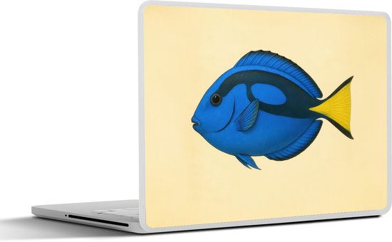 Autocollant pour ordinateur portable - 25,7 cm (10,1 pouces) - Blauw - Dory - Poisson - Nageoire caudale - 25 x 18 cm - Autocollants pour ordinateur portable - Protection pour ordinateur portable