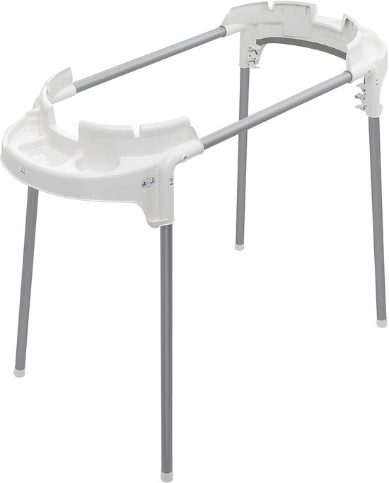 Groot Babybad met Standaard voor Twee Kinderen - Ideaal voor 0-12 Maanden, Wit van AquaBella Kids — afbeelding 3