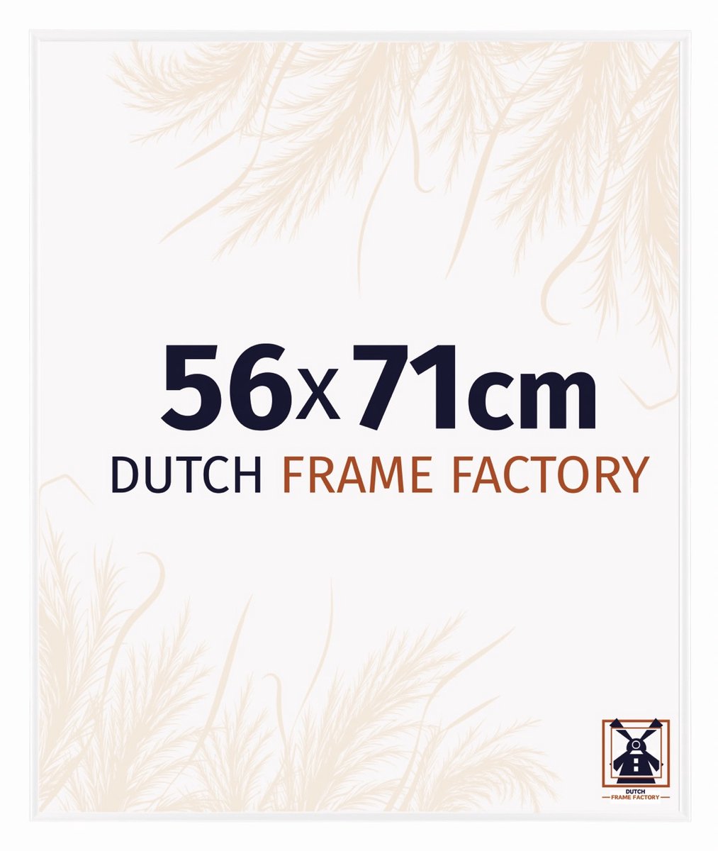 Dutch Frame Factory Fotolijst 56x71 cm - Kunststof - Wit Hoogglans - Easy