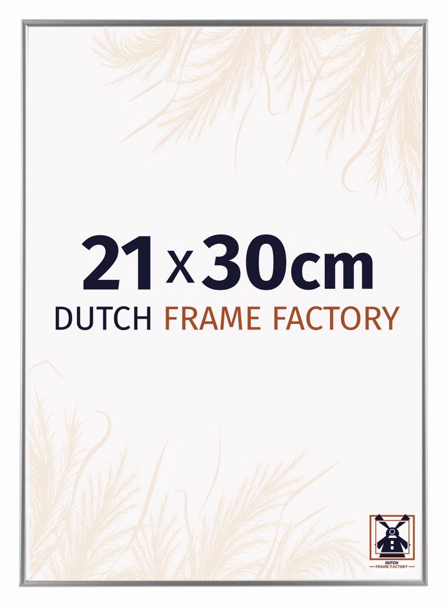 Dutch Frame Factory Fotolijst 21x30 cm - Kunststof - Zilver Hoogglans - Easy