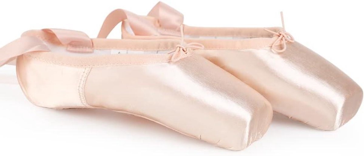 Allecto plus Roze balletschoenen met klassieke punt voor dames en meisjes