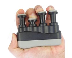 Portable Hand Finger Grip Trainer Exerciser Amplifier Training Tool for Guitar Bass Piano or Therapy