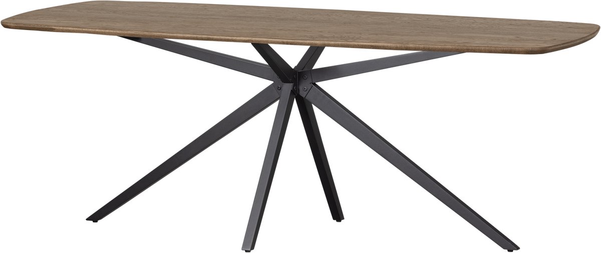 WOOOD Tablo Eettafel Deens Ovaal VJ 220 cm - Eikenhout -Cashmere Brown